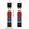 1 pair, Festive Christmas Nutcracker Banner for Outdoor Decorations and Indoor Parties