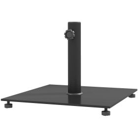Square Patio Umbrella Base, 29 lbs Metal Umbrella Stand Base with Adjustable Foot Pads