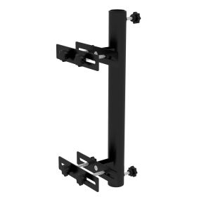 Patio Umbrella Holder Stand Deck Railing Mount Bracket with Adjustable Clamps Black for Convenience