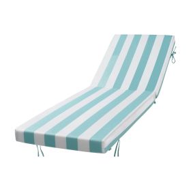 Chaise Lounge Cushion, 80 x 26 x 4 in, Set of 2 Outdoor Lounge Chair Cushions, Waterproof & Fade-Resistant Sun Lounger Cushions with Ties