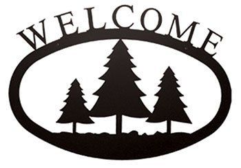Pine Trees - Welcome Sign Large