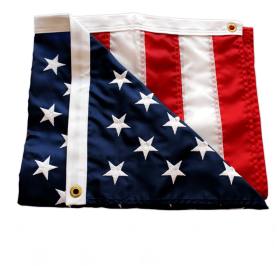 Stripes Grommets Oxford Embroidered Stars Sewn American Flag