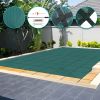16*32ft Rectangular Swimming Pool Cover Green