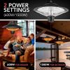 Simple Deluxe Patio Portable Outdoor Heating for Balcony, Courtyard, With Overheat Protection, Ceiling-Mounted Heater