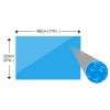 Rectangular Pool Cover 177 x 87 inch PE Blue