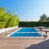 21ft Load-Bearing 60kg Aluminum Disc Version Aluminum Tube Five Sections (1.6m Without Groove) Swimming Pool Cover Reel Green