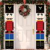 1 pair, Festive Christmas Nutcracker Banner for Outdoor Decorations and Indoor Parties