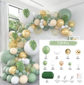 Animal Head Birthday Party Balloon Jungle Set Monstera Theme (Option: Style 33)