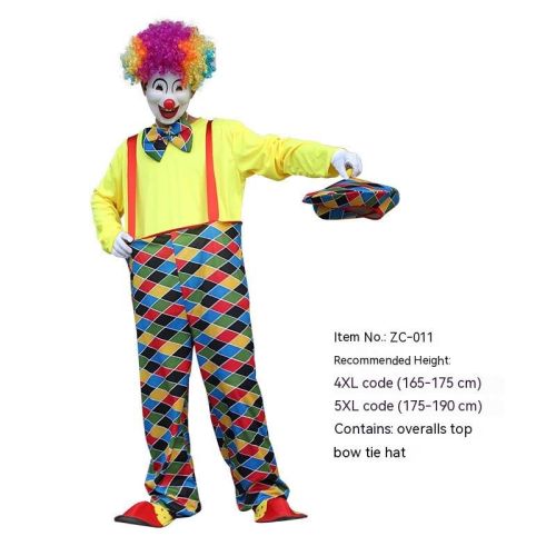 Halloween Adult And Children Clown Costume Stage Suit Halloween Adult And Children Clown Costume Stage Suit