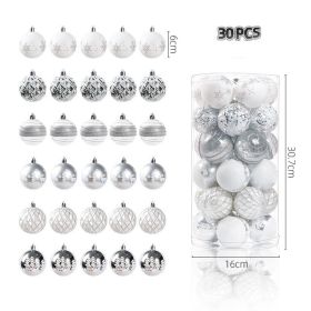 Cylinder Set Christmas Kraft Paper Tree Decoration Background (Option: Silver White)