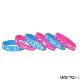 Mother And Infant Series Silicone Bracelet Birthday Party Silicone Multi-color (Option: BI0810F221-Average Size)