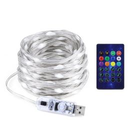 USB Bluetooth Magic Color Lighting Chain RGB Point Control (size: RGB Magic Color Point Control-20 M 200 Lights)