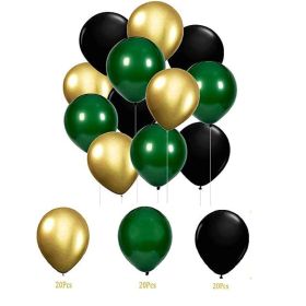 60PCs Latex Sequins Combination Balloon Beam Metal (Option: Metal Gold Green)