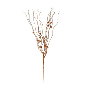 Decorative Gold Powder Dragon's Beard Simulation Orange Berry (Option: Orange Ribbon Berry)