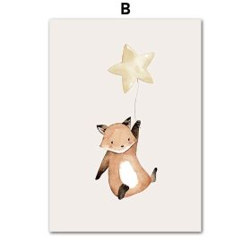Art Painting Nordic Posters And Printed Animals (Option: B-20X25cm)