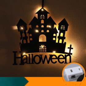 Halloween LED Decorative Lights Luminescent Spider Listing (Option: Castle-Electronic)