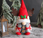 Christmas Antlers Doll Ornaments Couple Faceless Elderly