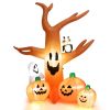 Halloween Outdoor Spoof Tree Monster Ghost Blow Up Yard Decoration W/ Built-In Led Lights