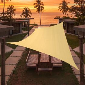 Artpuch Custom Size Sand Sun Shade Sail Triangle Canopy 185 GSM Durable Fabric UV Block Awning for Outdoor Patio Garden Backyard (Customized Avai (size: 06'x24')