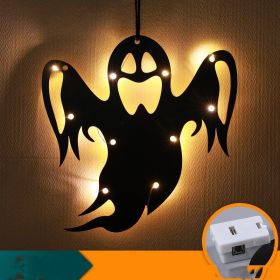 Halloween LED Decorative Lights Luminescent Spider Listing (Option: Ghost-Electronic)