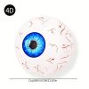 4pcs Scary Eyeball Decorations Balloons, Balloon Props Bloodshot Eyeballs Indoor Outdoor Decors For Party