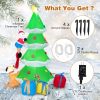 Happy Christmas Holiday Yard Decorations Inflatable W/ LED Lights