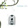 Outdoor Metal Seed Guard Deterrent Squirrel-Proof Caged Tube Wild Bird Feeder