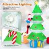 Happy Christmas Holiday Yard Decorations Inflatable W/ LED Lights