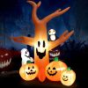 Halloween Outdoor Spoof Tree Monster Ghost Blow Up Yard Decoration W/ Built-In Led Lights