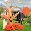 Halloween Outdoor Spoof Tree Monster Ghost Blow Up Yard Decoration W/ Built-In Led Lights