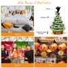 Happy Halloween Inflatable With LED Lights Spoof Ghost Yard Decoration
