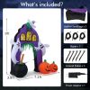 Halloween Outdoor Spoof Tree Monster Ghost Blow Up Yard Decoration W/ Built-In Led Lights