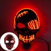 Halloween Mask Glowing With Blood El Skull Led Mask Dance Party Hip-hop Dance Disco Cold Light Mask