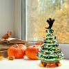 Happy Halloween Inflatable With LED Lights Spoof Ghost Yard Decoration