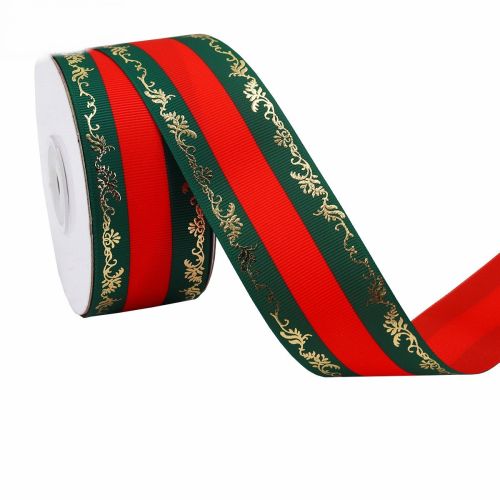 Duplex Printing Bronzing Ribbon Flower Series