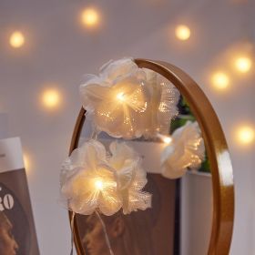 Led Simulation Phalaenopsis Lamp Outdoor Waterproof Courtyard Home Decor (Option: Warm White-6 M 40 Lights USB)