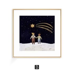 Warm Nordic Art Wall Decoration Painting (Option: B Style-70 Ã— 70cm)