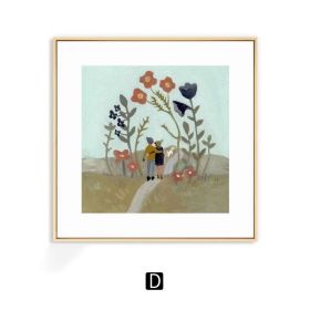 Warm Nordic Art Wall Decoration Painting (Option: D Style-50 Ã— 50cm)